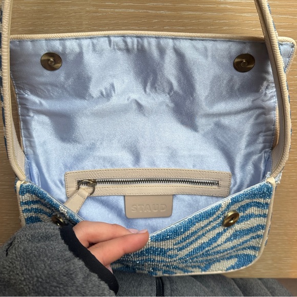 Staud Tommy Beaded Bag - Blue - Picture 3 of 4